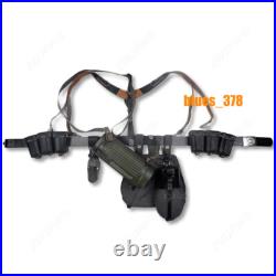 STOCK Replica WWII German Army 98 Leather Equip Kettle Mask Jar Belt Set Prop