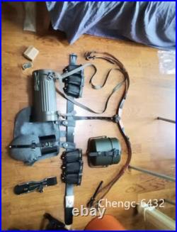 STOCK Replica WWII German Army 98 Leather Equip Kettle Mask Jar Belt Set Prop