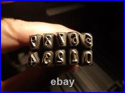 Set Schlagstempel Stamp for Harley Davidson 3/16 inch 4,76 mm