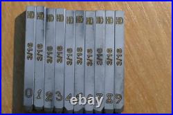 Set Schlagstempel Stamp for Harley Davidson 3/16 inch 4,7 mm H