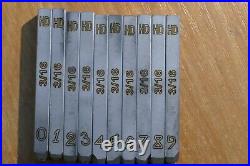 Set Schlagstempel Stamp for Harley Davidson 3/16 inch 4,7 mm H