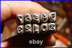 Set Schlagstempel Stamp for Harley Davidson 3/16 inch 4,7 mm H