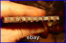 Set numbering stams for Colt 2,2 mm