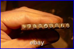 Set numbering stams for Mauser 2,5 mm