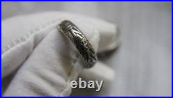 Silver 800 GERMAN ELITE Skull Honor Ring WW2