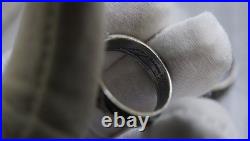 Silver 800 GERMAN ELITE Skull Honor Ring WW2