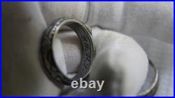 Silver 800 GERMAN ELITE Skull Honor Ring WW2