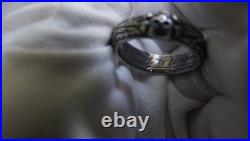 Silver 800 GERMAN ELITE Skull Honor Ring WW2