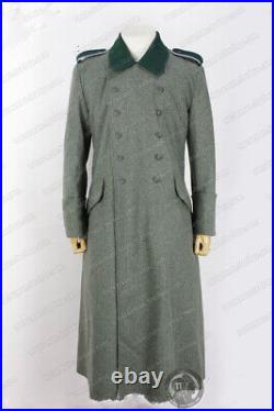 Size L German Wh M36 Field Grey Wool Greatcoat Coat