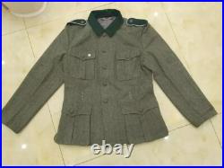 Size L, World War II German M1936 M36 Em Gray Green Wool Field Tunic &trousers
