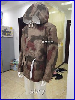 Size L Ww2 German Army Tan&water Camo And White Winter Reversible Coat Parka