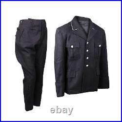 Size L Ww2 German Elite M32 Black Wool Tunic & Breeches Classical Repro