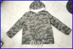 Size L Wwii German Army Splinter Camo Coat & White Winter Reversible Parka