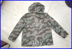 Size L Wwii German Army Splinter Camo Coat & White Winter Reversible Parka