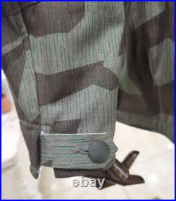 Size L Wwii German Army Splinter Camo Coat & White Winter Reversible Parka