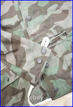 Size L Wwii German Army Splinter Camo Coat & White Winter Reversible Parka