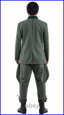 Size L Wwii German M36 Office Wool Field Tunic Breeches Set Collection