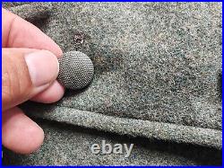 Size M, German M40 Wool Great Trench Over Heer Army Field Green Coat Repro