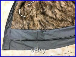Size M WW2 German M43 Grey Rabbit Fur Winter Parka Great Coat, Re-Enactors