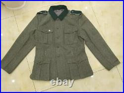 Size M, World War II German M1936 M36 Em Gray Green Wool Field Tunic &trousers