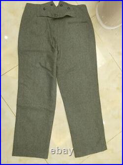 Size M, World War II German M1936 M36 Em Gray Green Wool Field Tunic &trousers