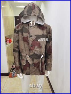 Size XL Ww2 German Army Tan&water Camo And White Winter Reversible Coat Parka