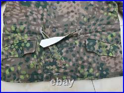 Size XXXL Wwii German Army Dot44 Peas Camo Coat & White Winter Reversible Parka