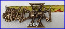Skull with Iron Cross, oak leaves with swords