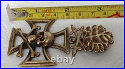 Skull with Iron Cross, oak leaves with swords