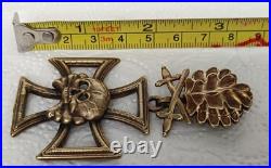 Skull with Iron Cross, oak leaves with swords