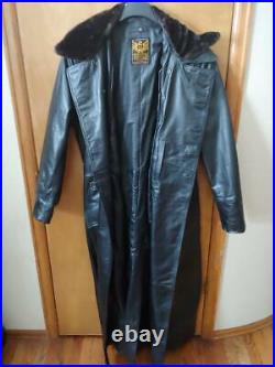 South Beach Heavy Leather, Custom Wwii Style German Officer's Long Coat