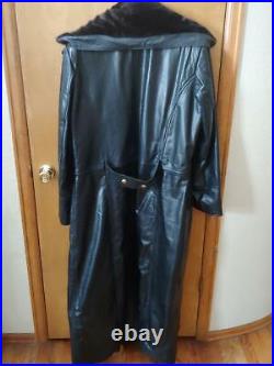 South Beach Heavy Leather, Custom Wwii Style German Officer's Long Coat