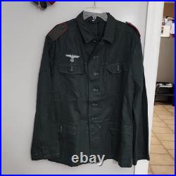 Sturm Handels GmbH Reproduction WW II German Military Coat 55% Linen 45% Cotton