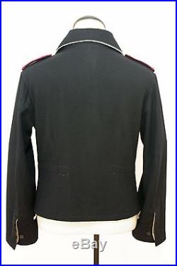 TAILORED WWII German Elite officer panzer black wool wrap/jacket