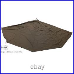 TENT Lavvu 2-Person Shelter Tarp Half Poncho Polish Army Khaki OD Green size reg