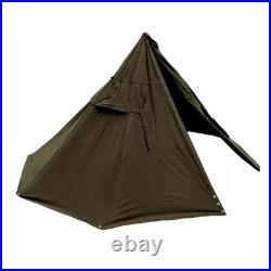 TENT Lavvu 2-Person Shelter Tarp Half Poncho Polish Army Khaki OD Green size reg