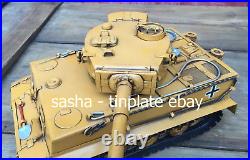 TIGER TANK Panzerkampfwagen VI handmade TINPLATE MODEL BLECHMODELL military army