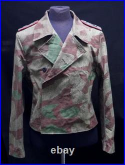 Tailored from Original WWII Zeltbahn. Splinter Camo Wrap. Water repellent