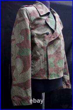 Tailored from Original WWII Zeltbahn. Splinter Camo Wrap. Water repellent