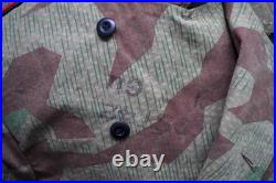 Tailored from Original WWII Zeltbahn. Splinter Camo Wrap. Water repellent