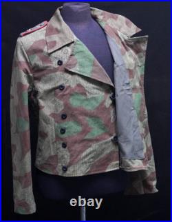 Tailored from Original WWII Zeltbahn. Splinter Camo Wrap. Water repellent