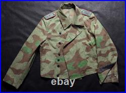Tailored from Original WWII Zeltbahn. Splinter Camo Wrap. Water repellent
