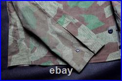 Tailored from Original WWII Zeltbahn. Splinter Camo Wrap. Water repellent