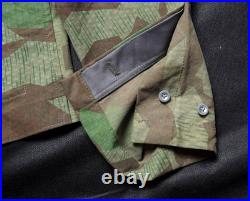 Tailored from Original WWII Zeltbahn. Splinter Camo Wrap. Water repellent
