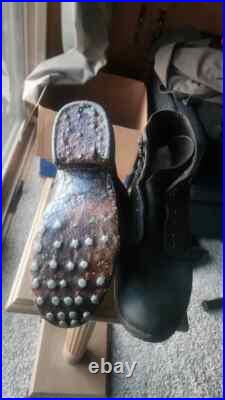Texled German WW2 Lowboots at the front, atf used and blackened size 10.5 Texled German WW2 Lowboots at the front, atf used and blackened size 10.5