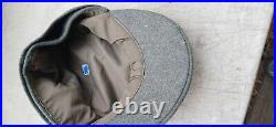 UNISSUED WWII German Wool M43 WINTER Wool Service Field Cap 100% Authentic