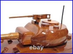 US M4 M4A1 M4A2 Sherman Allied WWII Medium Tank Wood Wooden Mahogany Fury Model