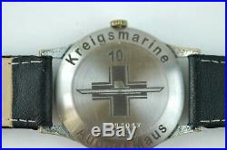 US Seller WW2 U-boat U-185 10. FLOTILLA KRIEGSMARINE Wrist Watch-35 mm