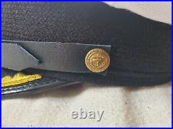 U-Boat Visor Cap Lieutenant German WWII Kriegsmarine White Top size 59