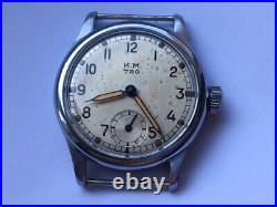 Ultra rare watch Wehrmacht WW2 Kriegsmarine K. M. 720 Festa